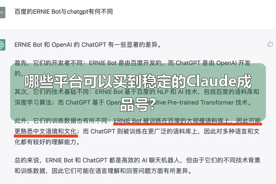 哪些平台可以买到稳定的Claude成品号?